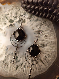 Forest drops earrings - blaсk